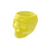 Caveira Geometrica - Vaso Cactos ou Suculentas:Amarelo - 2