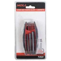 Jogo Chave Allen Canivete Med. 1,5 a 8mm - 8 Peças - 3