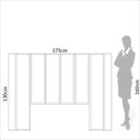 Ver imagem 5 de Cabeceira Estofada Casal 175cm Freijó Cinza Claro Tw194 J18 Dalla Costa