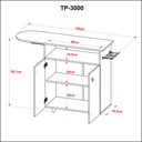 Ver mais imagens de Tábua de Passar com 2 Portas Branco