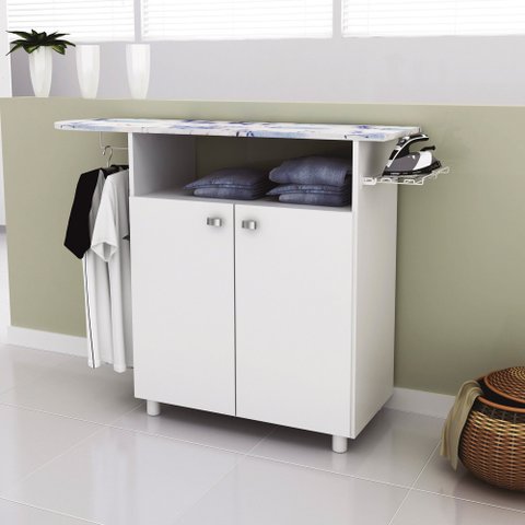 Tábua de Passar com 2 Portas Branco
