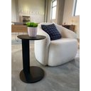 Ver imagem 7 de Mesa Lateral Apoio Sofá Orgânica Chanfrado Pé Madeira Complementos Nero/Preto