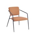 Ver imagem 5 de Kit 2 Poltronas Minimalista Estofada Base em Aço Prado Fratini
