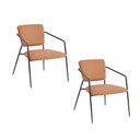 Ver imagem 3 de Kit 2 Poltronas Minimalista Estofada Base em Aço Prado Fratini