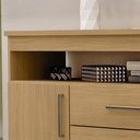 Ver imagem 6 de Comoda 5 Gavetas 2 Portas 152 Cm Ols Co008 Castanho Mxm