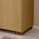 Ver imagem 2 de Comoda 5 Gavetas 2 Portas 152 Cm Ols Co008 Castanho Mxm