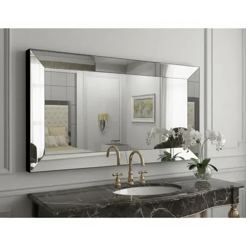 Espelho Decorativo Chanfrado Cristal 80x160 Cm
