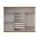 Ver imagem 6 de Guarda-Roupa Casal Magnus 6 Portas 3 Gavetas Cinamomo - Panorama Móveis