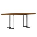 Ver imagem 7 de Mesa Retangular Alina 200cm Cinamomo Preto com 8 Cadeiras Barcelona N01 Couríssimo Preto Linho