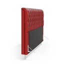 Ver imagem 4 de Cabeceira Bellatrix 160 Queen A-020 Couro Artificial Vermelho Aradecor