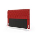 Ver imagem 2 de Cabeceira Bellatrix 160 Queen A-020 Couro Artificial Vermelho Aradecor
