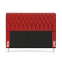 Ver imagem 3 de Cabeceira Bellatrix 160 Queen A-020 Couro Artificial Vermelho Aradecor