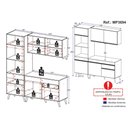 Ver imagem 5 de Cozinha Compacta 3 Pç com Armário e Balcão Mp3694 Veneza Gb Preta