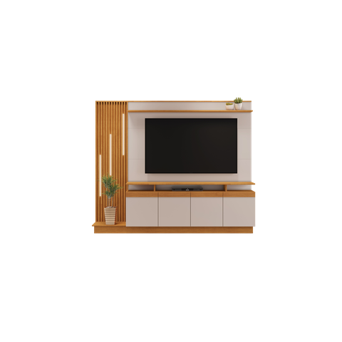 Estante Home para Tv 65 Polegadas Absoluto com Led - Jcm:cinamomo Off White