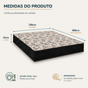 Ver imagem 3 de Colchão Casal Espuma D33 138x188x14 Firme Cristal Antialérgico - Preto