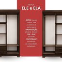 Ver imagem 6 de Guarda-Roupas 6 Portas 2 Gavetas Premier Marrom/Capuccino