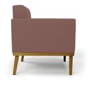 Ver imagem 7 de Poltrona Decorativa Karen Pés Fixo em Madeira Castanho Veludo Rose G19 - Gran Belo