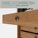 Ver mais imagens de Guarda Roupa Casal com Pés e Espelho 6 Portas 6 Gavetas 100% MDF Itália Plus Marrom/Cinamomo