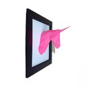 Ver imagem 1 de Quadro Unicórnio 3d Sala Escritório Quarto Infantil 18x18