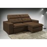 Sofá 4 Lugares Retrátil e Reclinável Turmalina Veludo 252cm Redenobre Cor:marrom; - 2