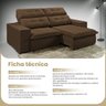 Sofá 4 Lugares Retrátil e Reclinável Turmalina Veludo 252cm Redenobre Cor:marrom; - 6
