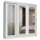 Ver imagem 2 de Guarda-roupa Casal Madesa Kansas 3 Portas de Correr de Espelho 3 Gavetas