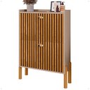 Ver imagem 6 de Sapateira Vertical Estreita Gavetas Basculante Porta 12 Pares Calçados Sapateiro Quarto Hall Entrada