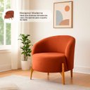 Ver imagem 5 de Poltrona Decorativa Luxo com Puff Ariela Bouclê Ds Home