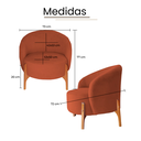 Ver mais imagens de Poltrona Decorativa Luxo com Puff Ariela Bouclê Ds Home
