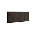 Ver imagem 1 de Painel Raissa 120 cm Suede Marrom