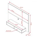 Ver imagem 3 de Painel para Tv até 43 Polegadas Nuevo Branco New - Pnr Móveis