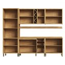Ver imagem 3 de Armário de Cozinha Modulada com Balcão e Tampo 13 Portas 3 Gavetas Pérola Premium 100% Mdf Vidro Ref