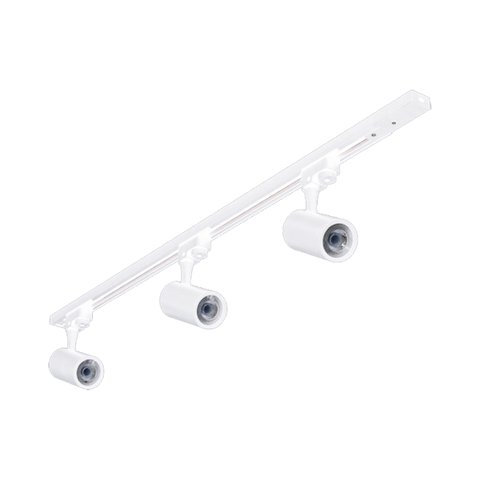 Kit 03 Spots Led com Trilho e Emenda Branco 10w 3000k Bivolt 1 Metro
