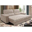 Ver imagem 1 de Sofá Retrátil e Reclinável 3,15m Molas Ensacadas Cama inBox Big Home com Bordado 3D Velusoft