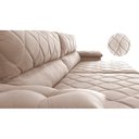 Ver imagem 4 de Sofá Retrátil e Reclinável 3,15m Molas Ensacadas Cama inBox Big Home com Bordado 3D Velusoft