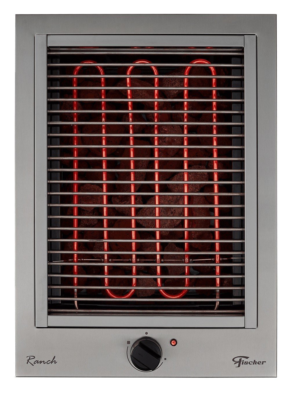 Churrasqueira Cooktop Fischer Elétrica com Pedra Vulcânica Inox 220v