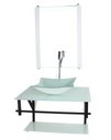 Ver imagem 2 de GABINETE DE VIDRO PARA BANHEIRO 60CM AP CUBA QUADRADA BRANCO FULL