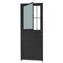 Ver imagem 1 de Porta de Alumínio Postigo com Vidro Lado Direito 210x80cm Preto Allo Esquadrias