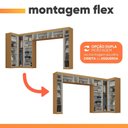 Ver imagem 4 de Guarda Roupas Modulado Closet de Canto Quarto Completo 12 Portas Espaço Cama Queen 1,58m Madrid