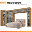 Ver mais imagens de Guarda Roupas Modulado Closet de Canto Quarto Completo 12 Portas Espaço Cama Queen 1,58m Madrid