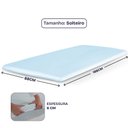 Ver imagem 6 de Pillow Top Solteiro Viscoelástico Espuma da Nasa 88x188x6cm Bf Colchões
