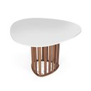 Ver imagem 1 de Mesa de Jantar Orgânica 4 Lugares 120x118cm MDF Branco e Noronha - Straub Web