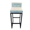 Ver imagem 2 de Banqueta Yara Linho Cinza - Dominic Decor