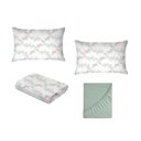 Ver imagem 6 de Jogo de Cama Casal Algodão 200 Fios 4 Peças Macio Elástico