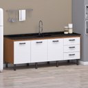 Ver imagem 1 de Gabinete de Cozinha Madeira 3 Gavetas 3 Portas 3165 1.94MT