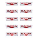 Ver imagem 5 de Kit 2 Placa de Sinalização Saida Seta para Baixo 15x30 Cm