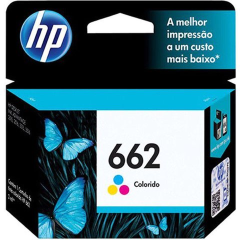 Cartucho de Tinta Hp Colorido 662 Cz104ab