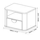 Ver imagem 4 de Mesa de Cabeceira Suspensa Buriti 1g Nicho Off White Jb