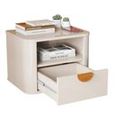Ver imagem 2 de Mesa de Cabeceira Suspensa Buriti 1g Nicho Off White Jb
