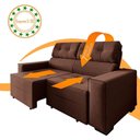 Ver imagem 3 de Estofado Monaco 200cm Retrátil Reclinável com Espuma D-26